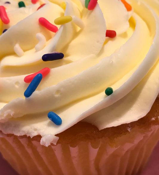 Gluten free Confetti Colossal Cupcakes