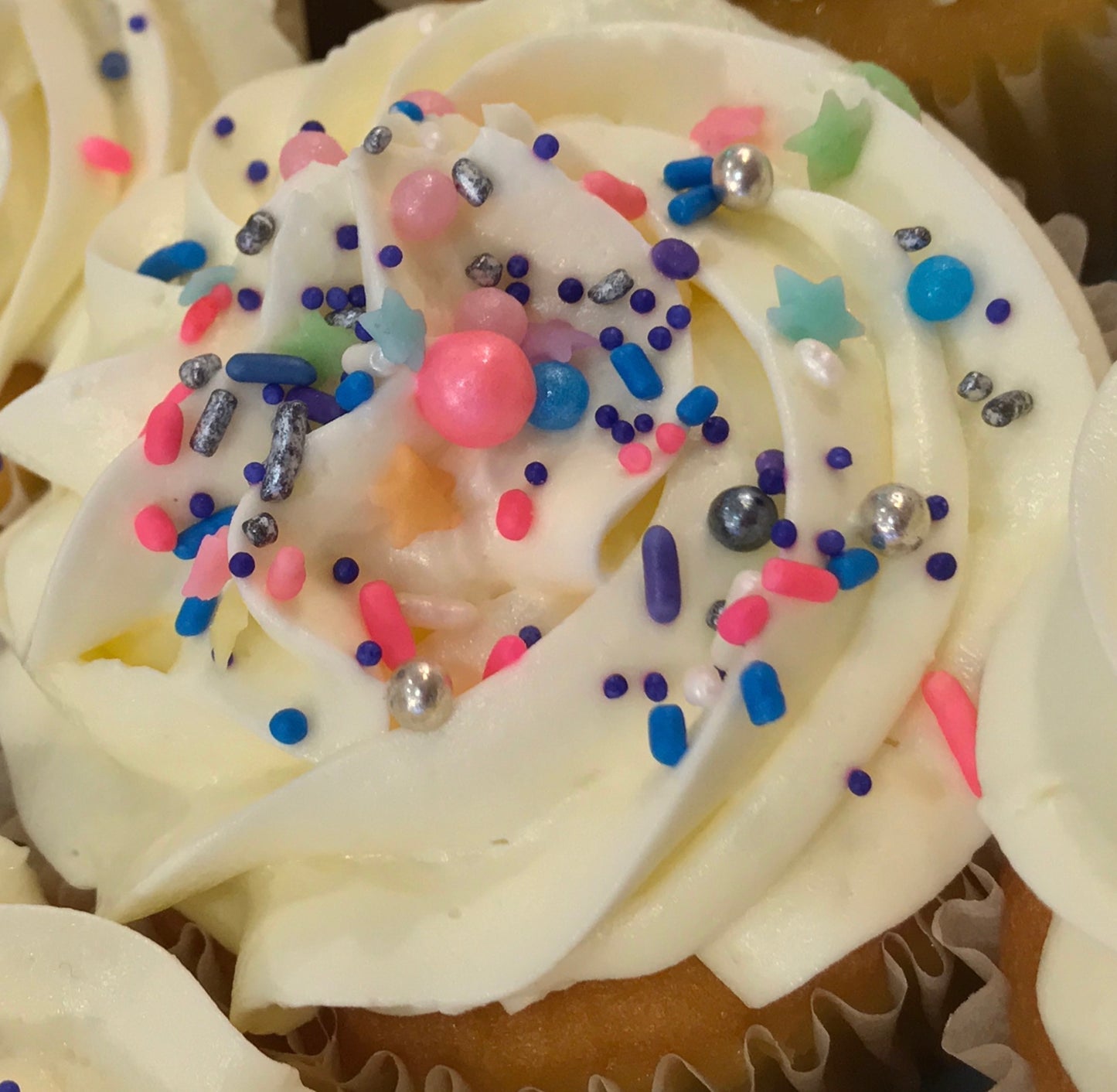 Gluten Free Vanilla Colossal Cupcakes