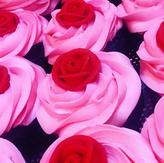 Chocolate Red Rose Cupcakes