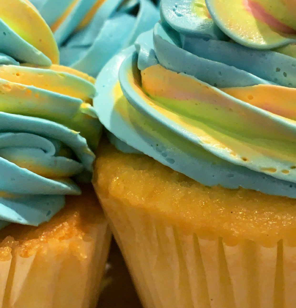 Pastel Rainbow Colossal Cupcakes